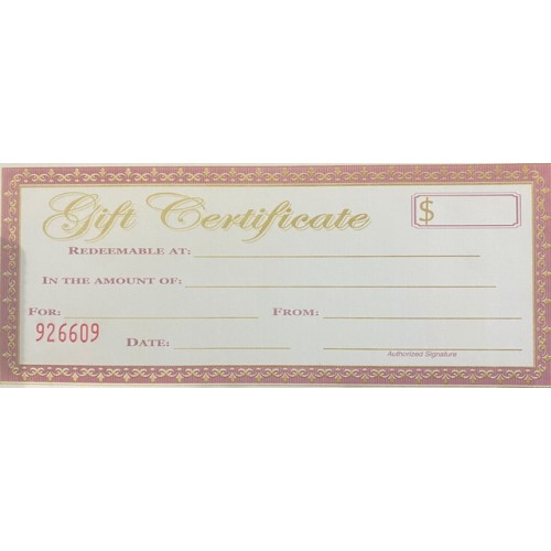 Gift Certicate